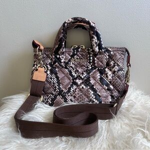 MZ Wallace Micro Sutton Bag Snakeskin
